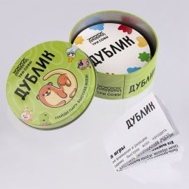 Игра настольная ТРИ СОВЫ "Дублик", 60 карточек, металлический бокс НИ_66569