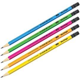 Карандаш ч/г Berlingo "Triangle flash" HB, трехгранный, c ластиком, заточен. BP00810