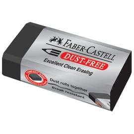 Ластик Faber-Castell "Dust-Free", прямоугольный, картонный футляр, 45*22*13мм, черный 187171