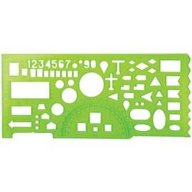 Линейка офицерская СТАММ, пластиковая, зеленая ТТ01