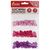 Бусины для творчества СЕРДЦЕ, 10мм, 30г., св.розовые, розовые, фиолетвые, ОСТРОВ СОКРОВИЩ, 661240 661240