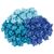 Бусины для творчества ЦВЕТЫ, 10мм, 30г., бирюзовые, св.голубые, голубые, ОСТРОВ СОКРОВИЩ, 661246 661246 
