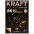 Скетчбук - блокнот 60л. А5 на склейке Clairefontaine "Kraft", 90г/м2,верже,черный/крафт 975817C