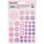 Наклейки бумажные MESHU "Beauty planner pink", 12*18см, 47 наклеек, европодвес MS_41677
