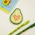 Самоклеящийся блок фигурный MESHU "Avocado", 50л., европодвес MS_87651