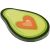 Самоклеящийся блок фигурный MESHU "Avocado", 50л., европодвес MS_87651