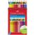 Карандаши цветные Faber-Castell "Grip", 36цв., трехгран., заточен., картон., европодвес 112442