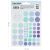Наклейки бумажные MESHU "Beauty planner blue", 12*18см, 47 наклеек, европодвес MS_41679