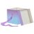Коробка складная подарочная MESHU "Duotone. Blue-Lilac gradient", (15*15*15см), с лентой MS_54174