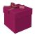 Коробка складная подарочная MESHU "Persian Red", (15*15*15см), с лентой MS_54178