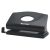 Дырокол Berlingo "Office Soft" 10л., пластиковый, черный, с линейкой DDp_10161