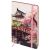 Записная книжка А5 80л. ЛАЙТ, кожзам, Greenwich Line "Sakura. Karahafu", с резинкой, тиснение фольгой, блок в линию NA5_51400