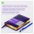 Ежедневник недатированный, А6, 160л., кожзам, Berlingo "xGold", зол. срез, фиолетовый UD0_81607