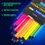 Карандаши цветные BRAUBERG NEON, 12 неоновых цветов, черное дерево, трёхгранные, 181852 181852