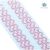Наклейки акриловые MESHU "Pink line", 25*7,8см, стразы, 500 наклеек, инд. уп., европодвес MS_36652