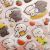 Наклейки гелевые MESHU "Cute kittens", 10*23см, пакет европодвес MS_57673