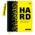 Дневник 1-11 кл. 48л. (твердый) BG "Hard. Yellow", иск. кожа, печать, брелок, ляссе D5h48_64497