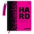 Дневник 1-11 кл. 48л. (твердый) BG "Hard. Pink", иск. кожа, печать, брелок, ляссе D5h48_64498