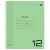 Тетрадь 12л., крупная клетка BG "UniTone. Green", пластиковая прозрачная обложка Т5ск12_пл 57703