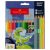Карандаши цветные Faber-Castell "Dinosaur", 18 цв. + 3 цв. металл. + 3 цв. неон. + наклейки, заточен., картон, европодвес 111222