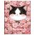 Папка-портфолио 7БЦ А4 BG, на 4 кольцах, для школьницы "Котёнок в цветах", 20 файлов ПФ_72384