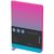 Записная книжка А6 80л., кожзам, Berlingo "Radiance", черный срез, розовый/голубой градиент NB0_93602