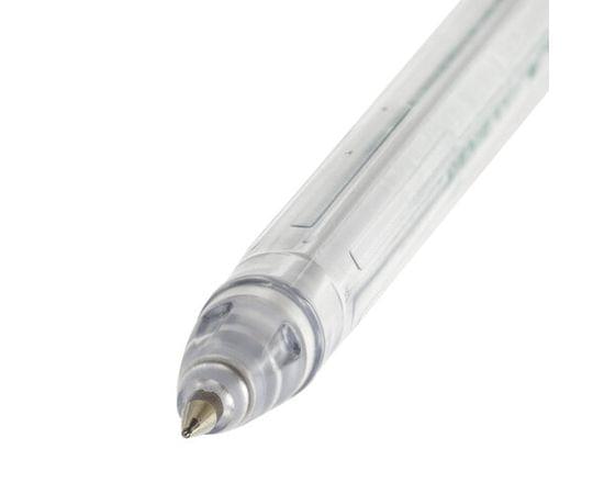 Ручка шариковая масляная PENSAN Global-21, ЧЕРНАЯ, корпус прозрачный, узел 0,5мм, линия 0,3мм, 2221 140655