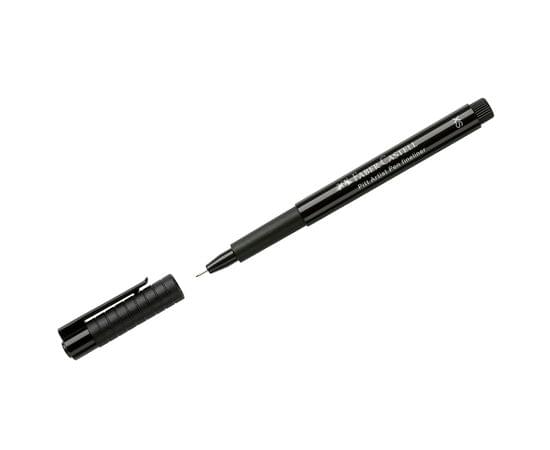 Ручка капиллярная Faber-Castell "Pitt Artist Pen Fineliner XS" цвет 199 черный, XS=0,1мм, игольчатый пишущий узел 167099