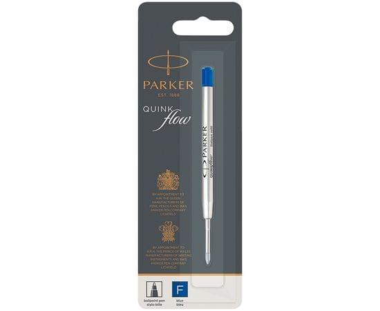 Стержень шариковый объемный Parker "QuinkFlow Ball Point" синий, 98мм, 0,8мм, метал. корпус, блистер 1950368