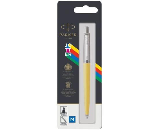 Ручка шариковая Parker "Jotter Yellow CT" синяя, 1,0мм, кнопочн., пластик. корпус, блистер 2076056