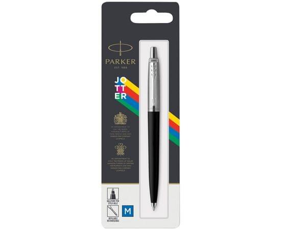 Ручка шариковая Parker "Jotter Black" синяя, 1,0мм, кнопочн., пластик. корпус, блистер 2096873