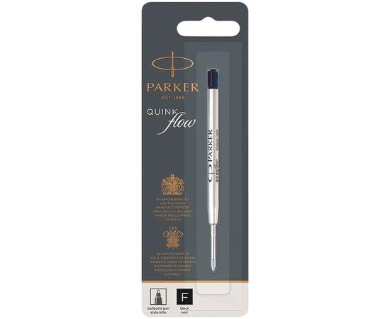 Стержень шариковый объемный Parker "QuinkFlow Ball Point" черный, 98мм, 0,8мм, метал. корпус, блистер 1950367