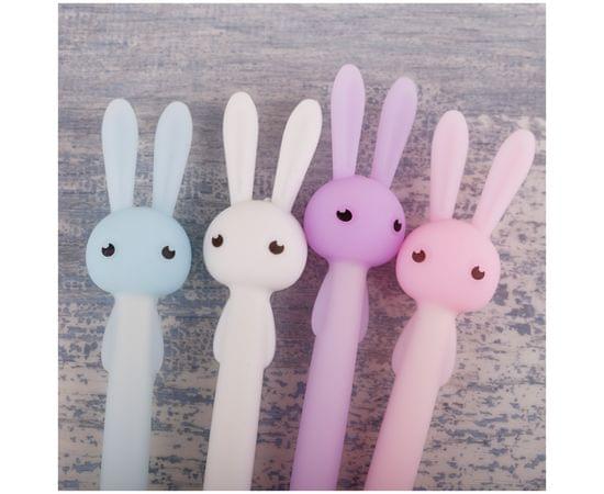 Ручка шариковая MESHU "Cute Rabbit" синяя, 0,7мм, софт-тач, ассорти, с топпером 296412