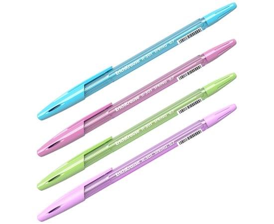 Ручка шариковая Erich Krause "R-301 Spring" синяя, 0,7мм, корпус ассорти 31059