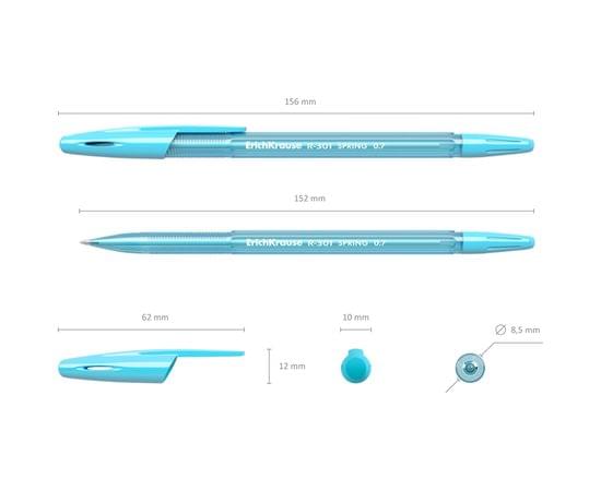 Ручка шариковая Erich Krause "R-301 Spring" синяя, 0,7мм, корпус ассорти 31059