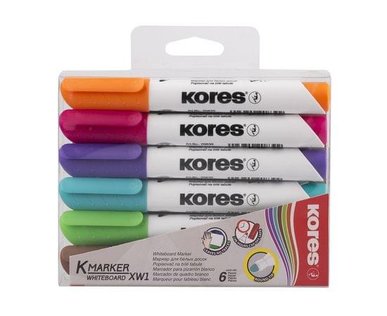 Набор маркеров для досок KORES 3мм 6шт/уп 20802 691268