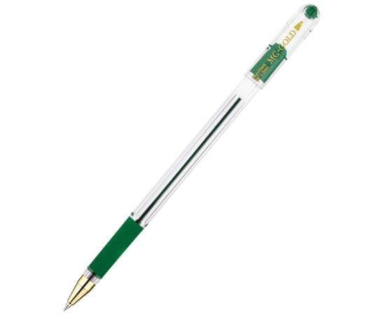 Ручка шариковая MunHwa "MC Gold" зеленая, 0,5мм, грип, штрих-код BMC-04