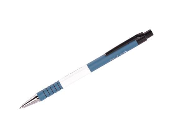 Ручка шариковая автоматическая Pilot синяя, 0,7мм, синий прорезиненный корпус BPRK-10M-L