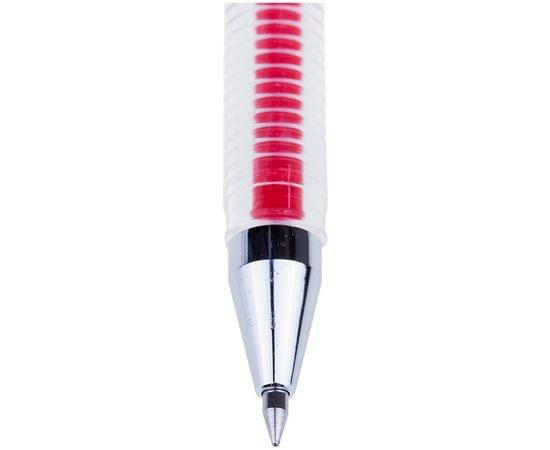 Ручка гелевая Crown "Hi-Jell" красная 0,5мм, штрих-код HJR-500B