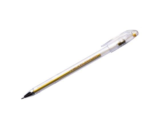Ручка гелевая Crown "Hi-Jell Metallic" золото металлик, 0,7мм HJR-500GSM
