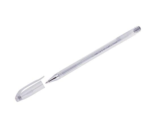 Ручка гелевая Crown "Hi-Jell Metallic" серебро металлик, 0,7мм HJR-500GSM