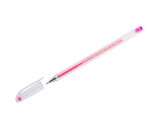 Ручка гелевая Crown "Hi-Jell Color" розовая, 0,7мм HJR-500HB