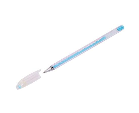 Ручка гелевая Crown "Hi-Jell Pastel" голубая пастель, 0,8мм HJR-500P