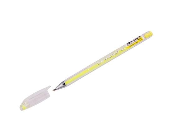 Ручка гелевая Crown "Hi-Jell Pastel" желтая пастель, 0,8мм HJR-500P