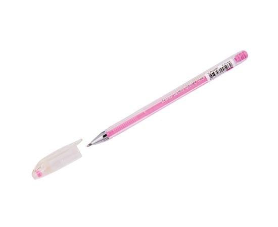 Ручка гелевая Crown "Hi-Jell Pastel" розовая пастель, 0,8мм HJR-500P