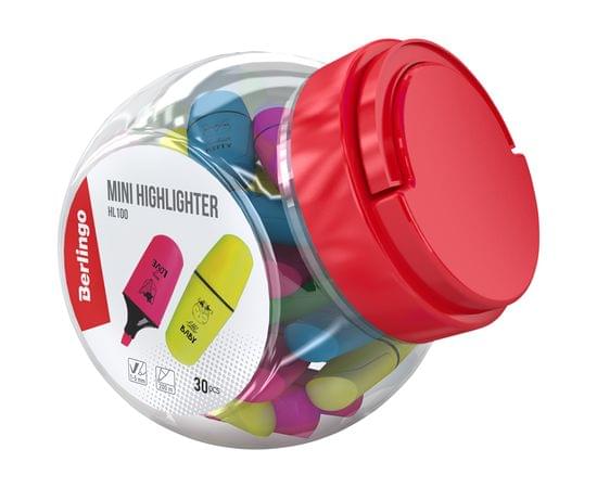 Текстовыделитель Berlingo "Textline HL100" мини, ассорти, 1-5мм T1099_50