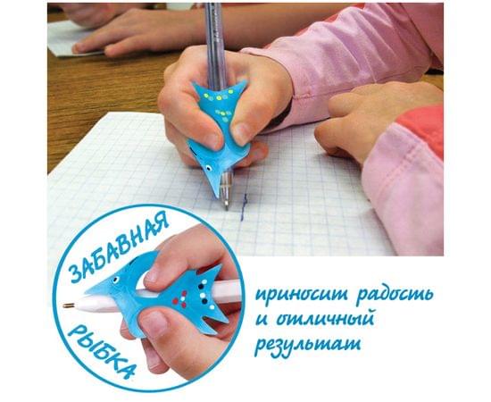 Тренажер для обучения правильной технике письма Уник-Ум "Ручка-Самоучка", для левшей, блистер АС-1728