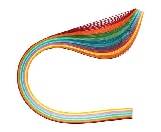 Бумага для квиллинга РАДУГА, 10 цв., 100 полос, 7мм*300мм,  80г/м, ОСТРОВ СОКРОВИЩ, 128755 128755 