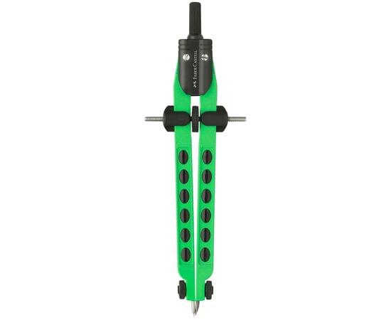 Циркуль Faber-Castell "Factory Neon", + грифели, пластиковый футляр, цвет ассорти 174335