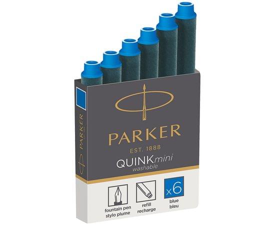Картриджи чернильные Parker "Cartridge Quink Mini" синие, 6шт., картонная коробка 1950409